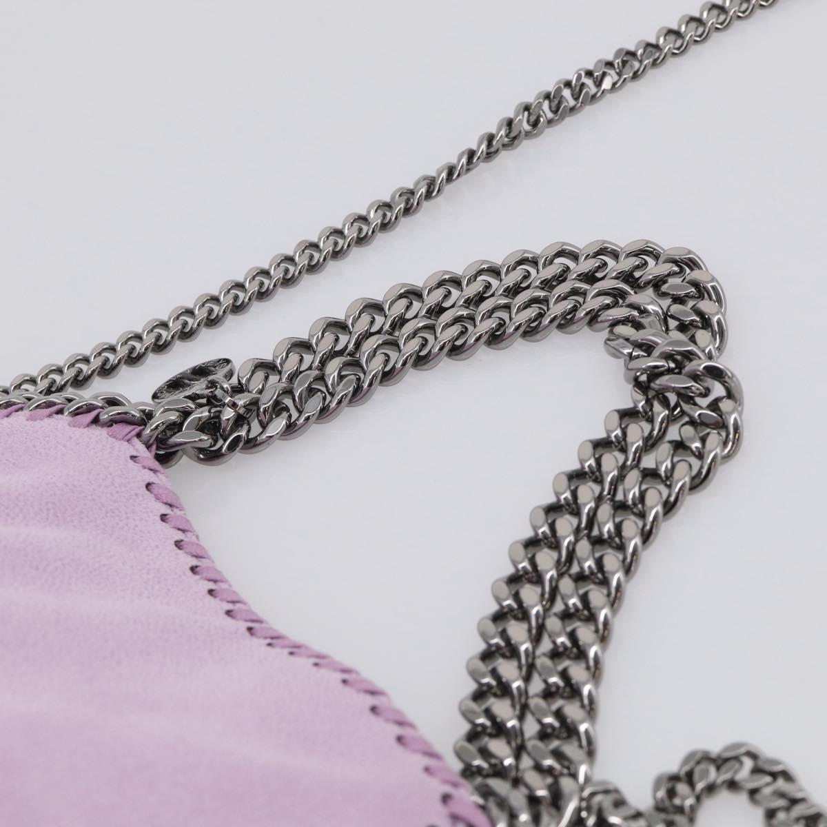 Stella McCartney Falabella Chain Hand Bag Polyester 2way Purple Auth BA16818A