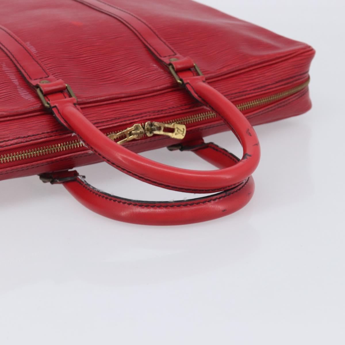 LOUIS VUITTON Epi Porte Documents Voyage Business Bag Red M54477 LV Auth BA16822