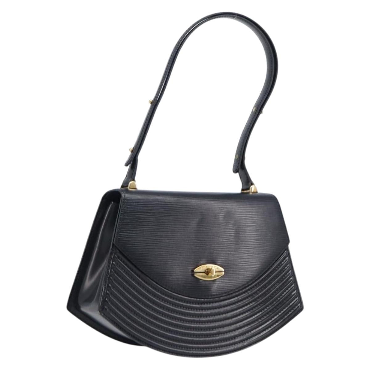 LOUIS VUITTON Epi Tilsitt Hand Bag Black M52482 LV Auth BA16823