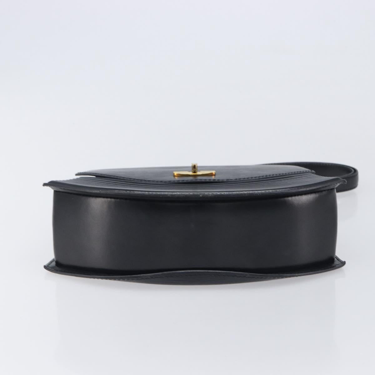 LOUIS VUITTON Epi Tilsitt Hand Bag Black M52482 LV Auth BA16823