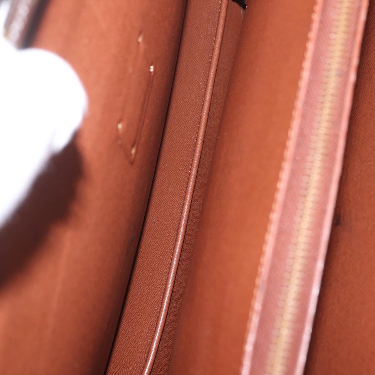 LOUIS VUITTON Monogram Serviette Fermoir Business Bag M53305 LV Auth BA16824