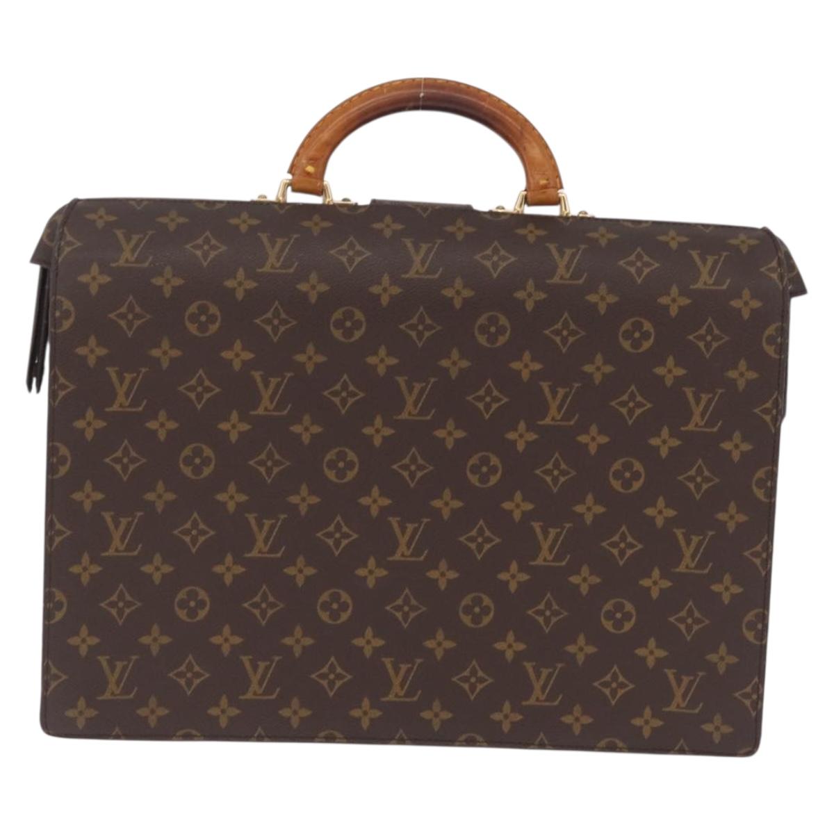LOUIS VUITTON Monogram Serviette Fermoir Business Bag M53305 LV Auth BA16824