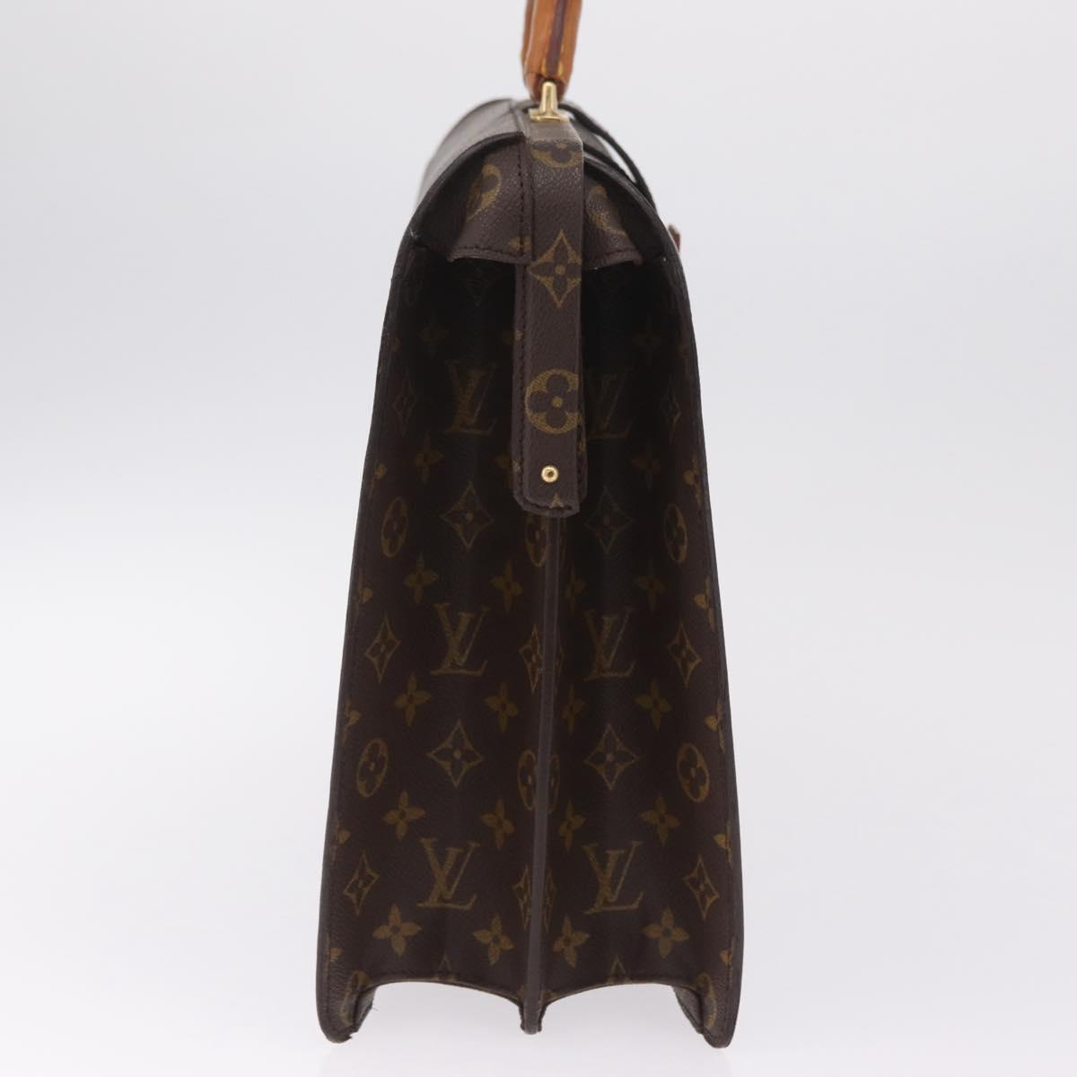 LOUIS VUITTON Monogram Serviette Fermoir Business Bag M53305 LV Auth BA16824