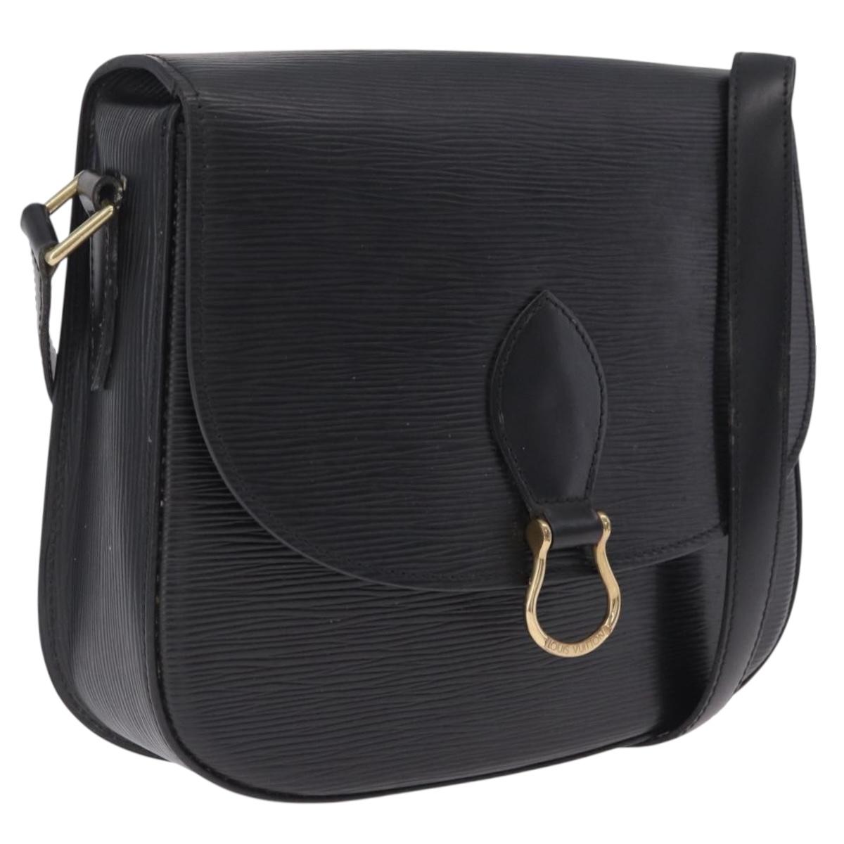 LOUIS VUITTON Epi Saint Cloud GM Shoulder Bag Black M52192 LV Auth BA16825A
