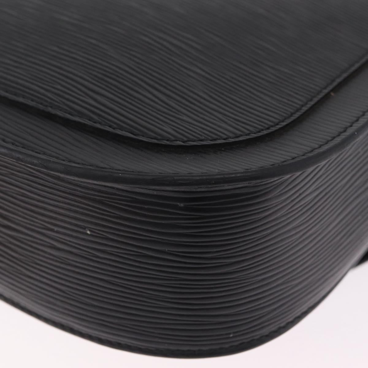 LOUIS VUITTON Epi Saint Cloud GM Shoulder Bag Black M52192 LV Auth BA16825A