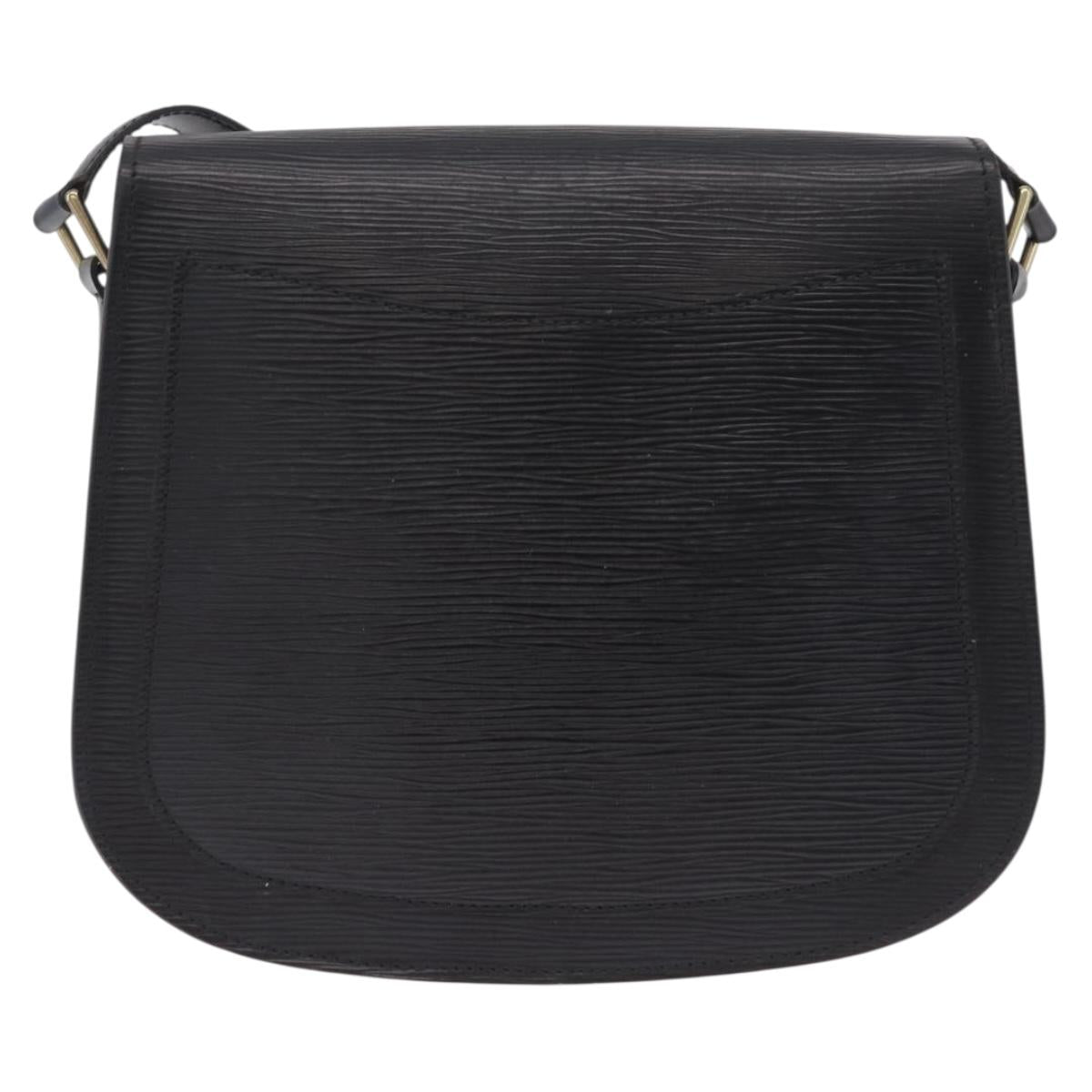 LOUIS VUITTON Epi Saint Cloud GM Shoulder Bag Black M52192 LV Auth BA16825A