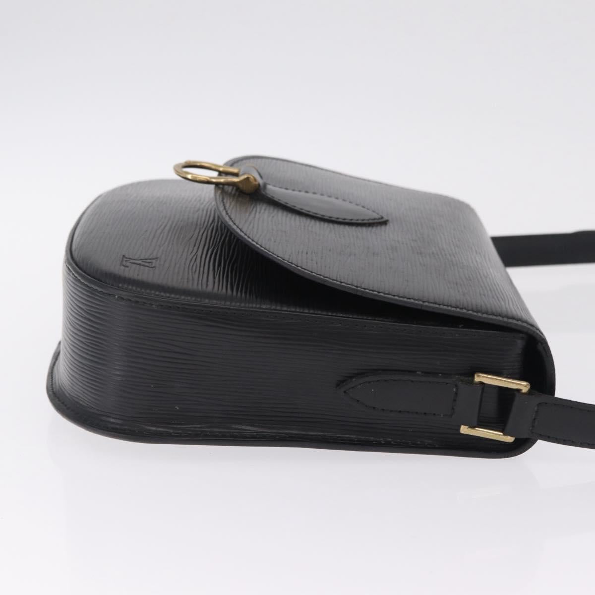 LOUIS VUITTON Epi Saint Cloud GM Shoulder Bag Black M52192 LV Auth BA16825A