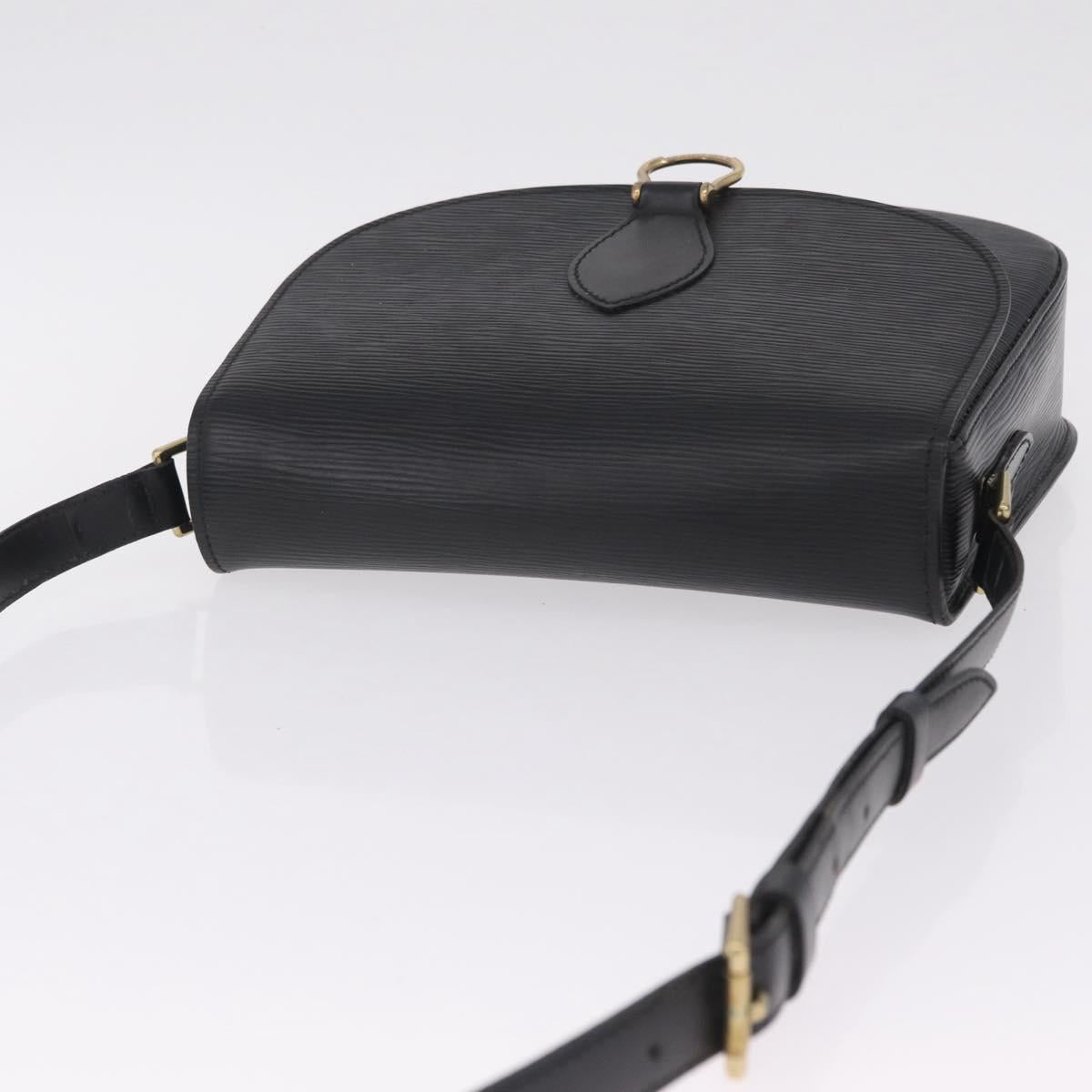 LOUIS VUITTON Epi Saint Cloud GM Shoulder Bag Black M52192 LV Auth BA16825A