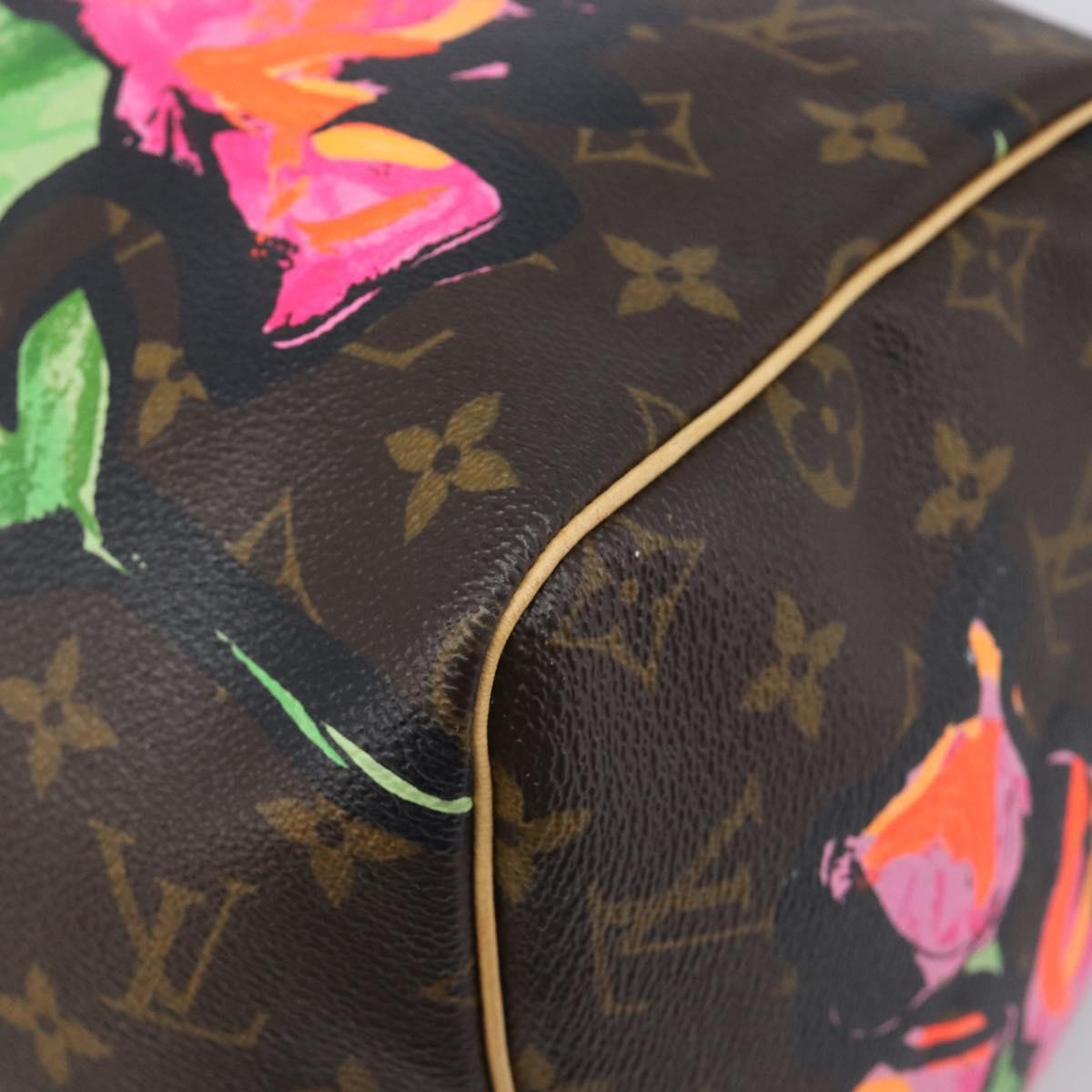 LOUIS VUITTON Monogram Rose Hand Bag M48610 LV Auth BA16828V