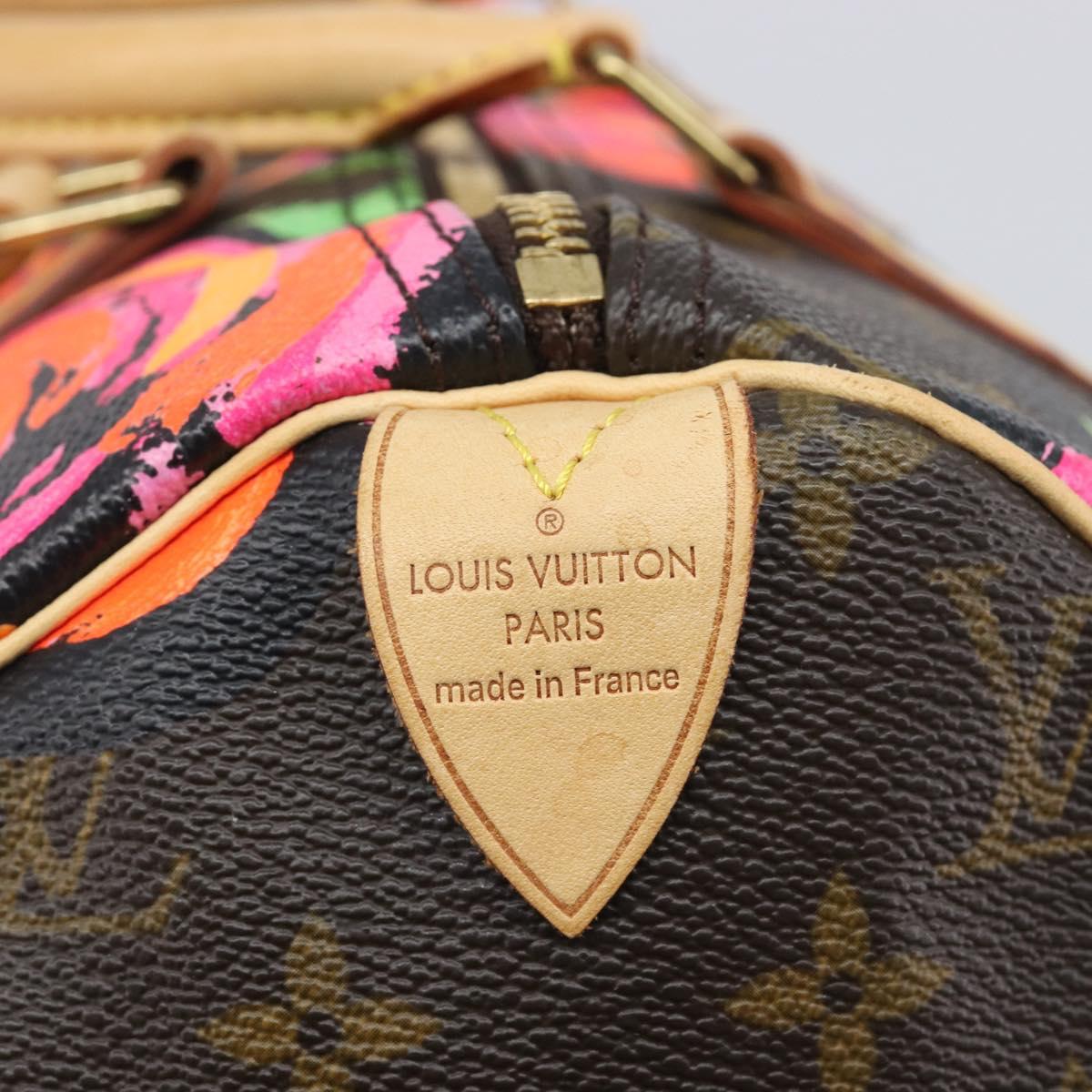LOUIS VUITTON Monogram Rose Hand Bag M48610 LV Auth BA16828V