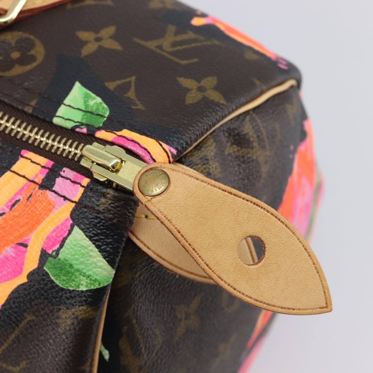 LOUIS VUITTON Monogram Rose Hand Bag M48610 LV Auth BA16828V
