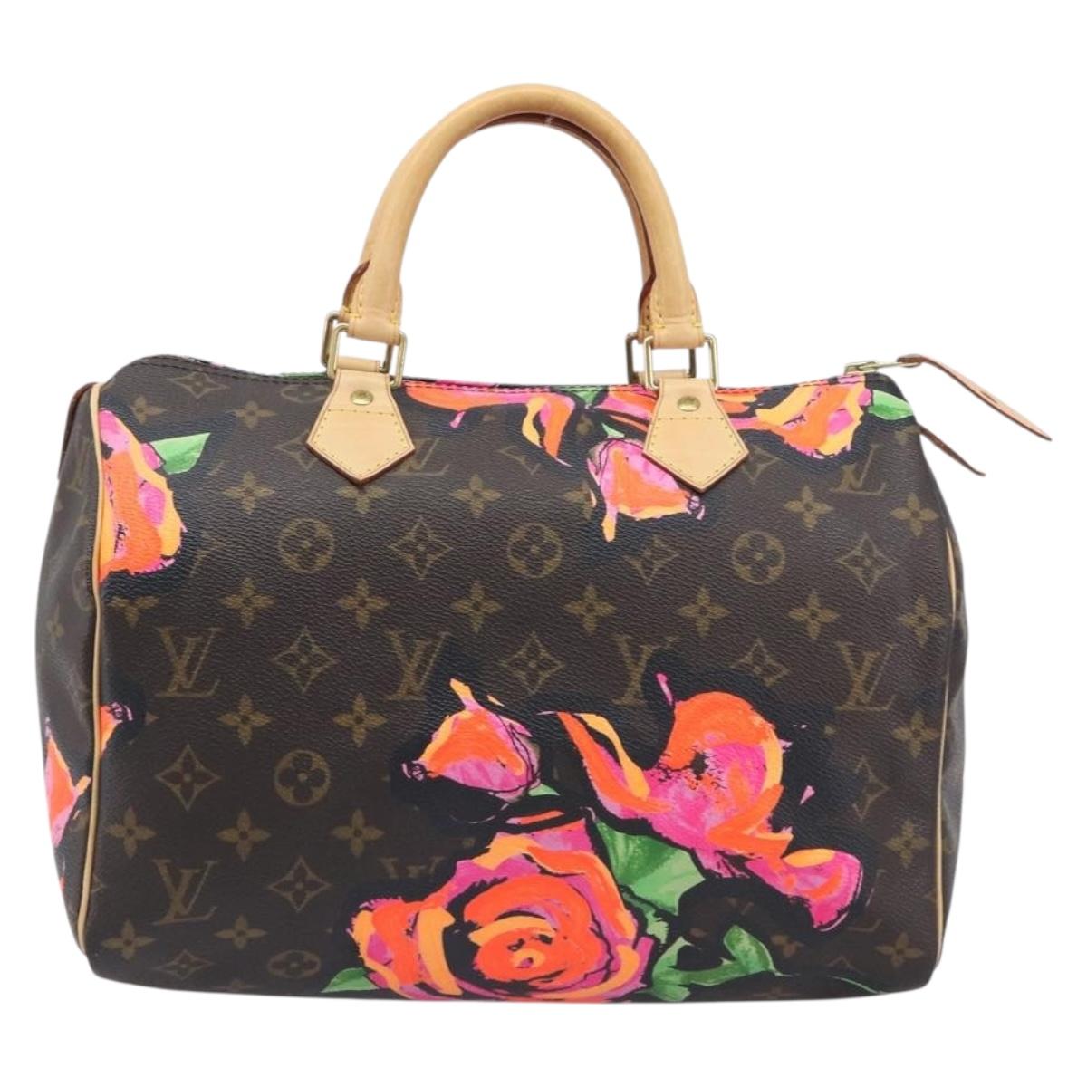 LOUIS VUITTON Monogram Rose Hand Bag M48610 LV Auth BA16828V