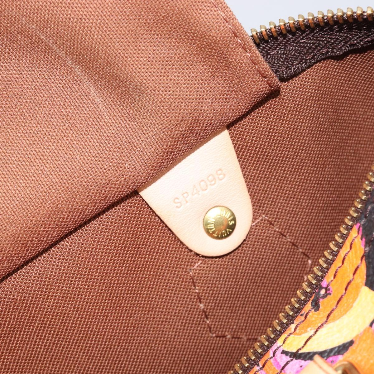 LOUIS VUITTON Monogram Rose Hand Bag M48610 LV Auth BA16828V