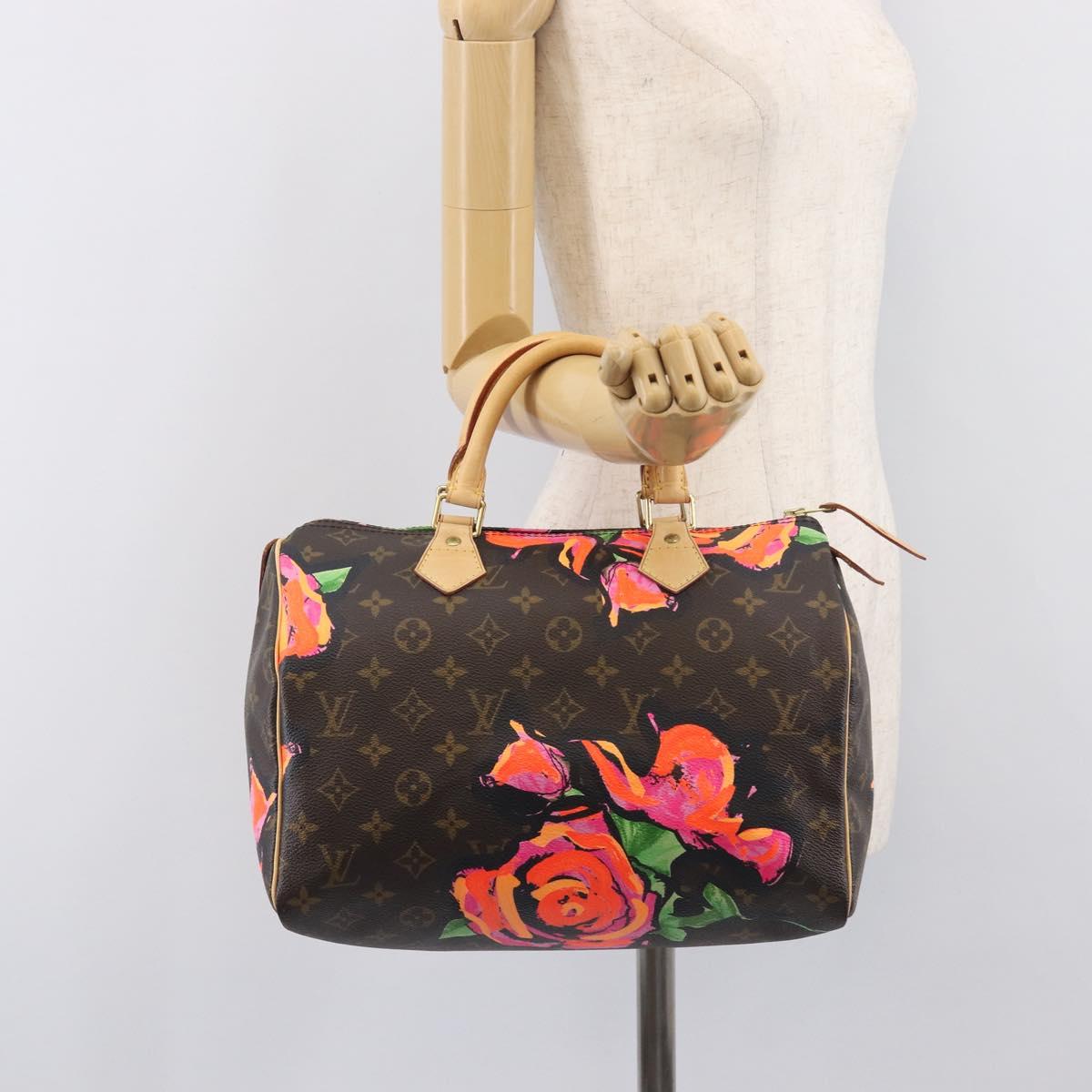 LOUIS VUITTON Monogram Rose Hand Bag M48610 LV Auth BA16828V