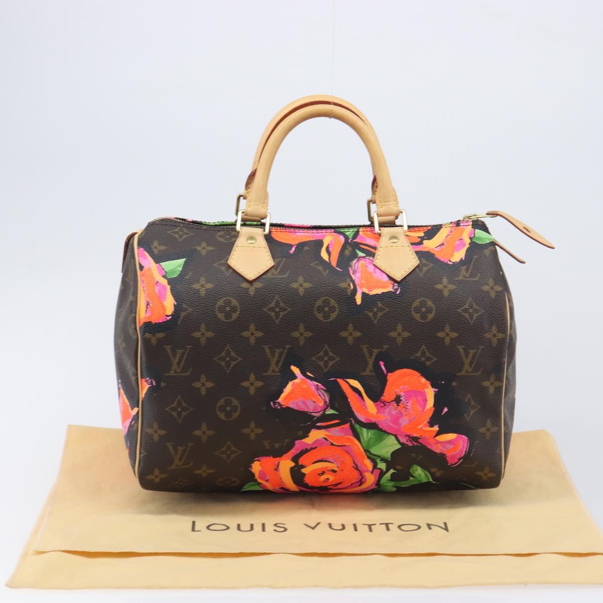 LOUIS VUITTON Monogram Rose Hand Bag M48610 LV Auth BA16828V