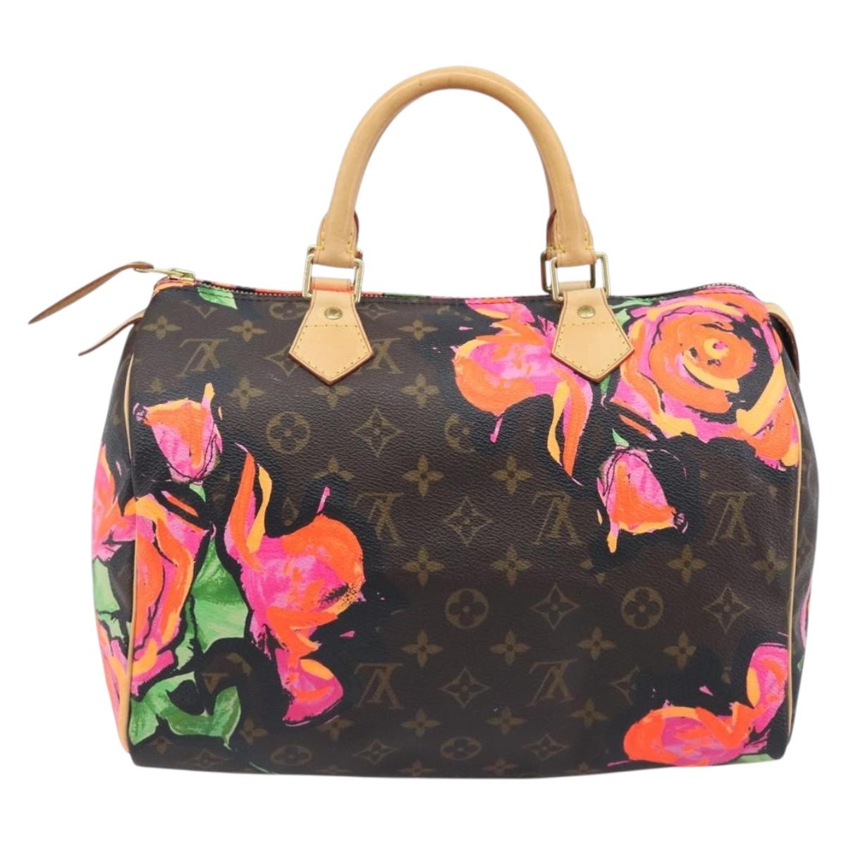 LOUIS VUITTON Monogram Rose Hand Bag M48610 LV Auth BA16828V