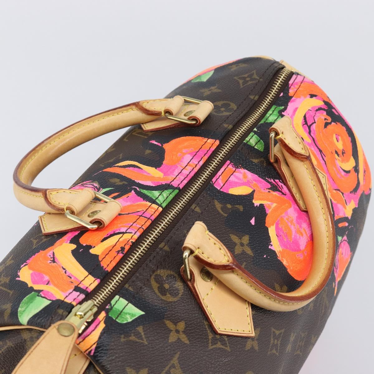 LOUIS VUITTON Monogram Rose Hand Bag M48610 LV Auth BA16828V