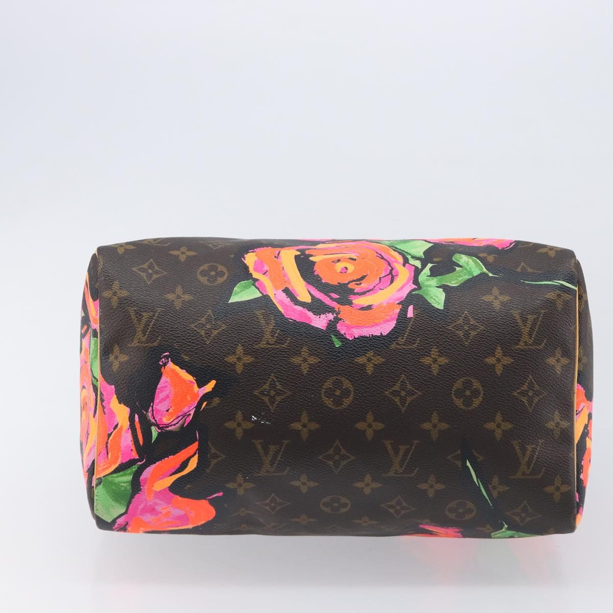 LOUIS VUITTON Monogram Rose Hand Bag M48610 LV Auth BA16828V