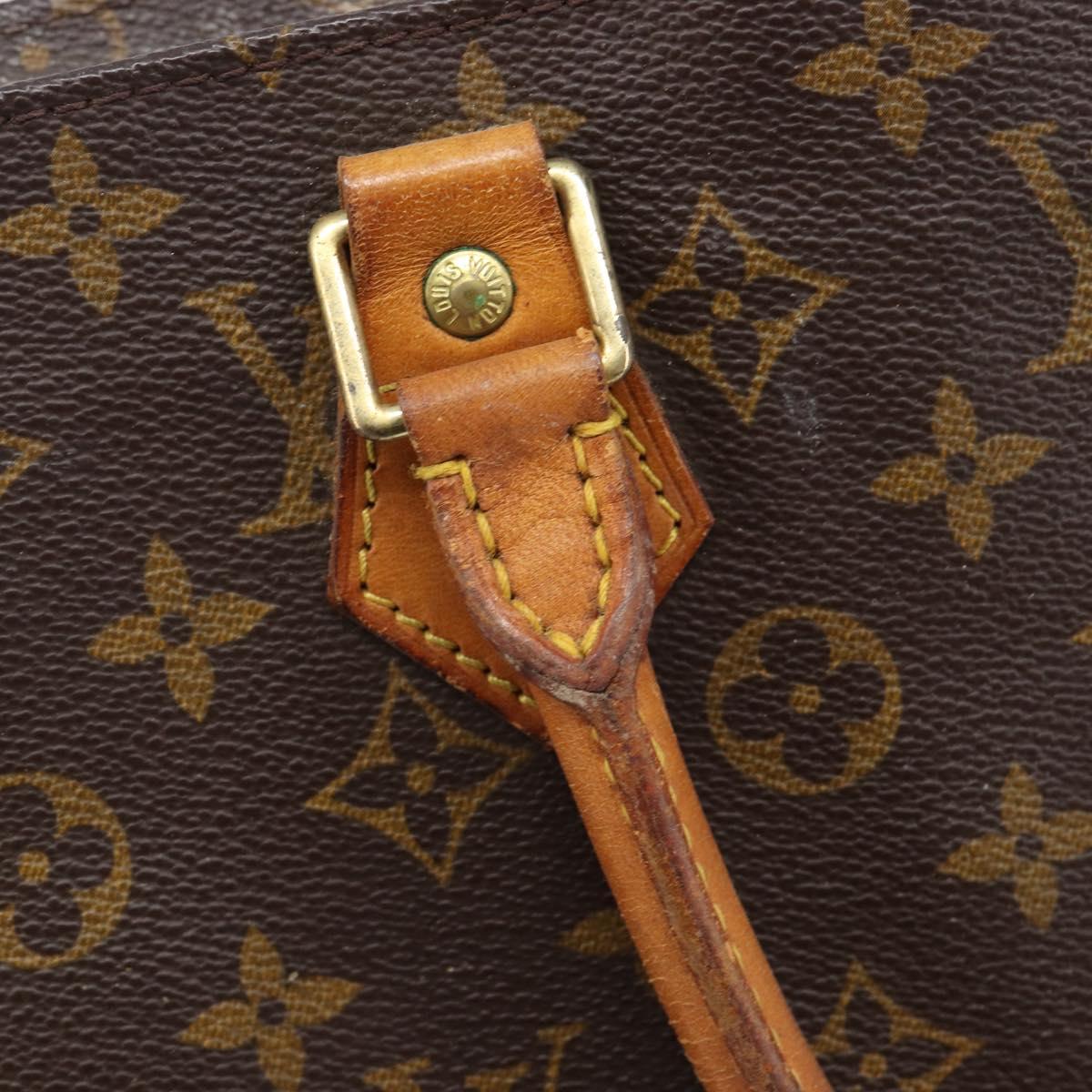 LOUIS VUITTON Monogram Sac Plat Hand Bag M51140 LV Auth BA16830