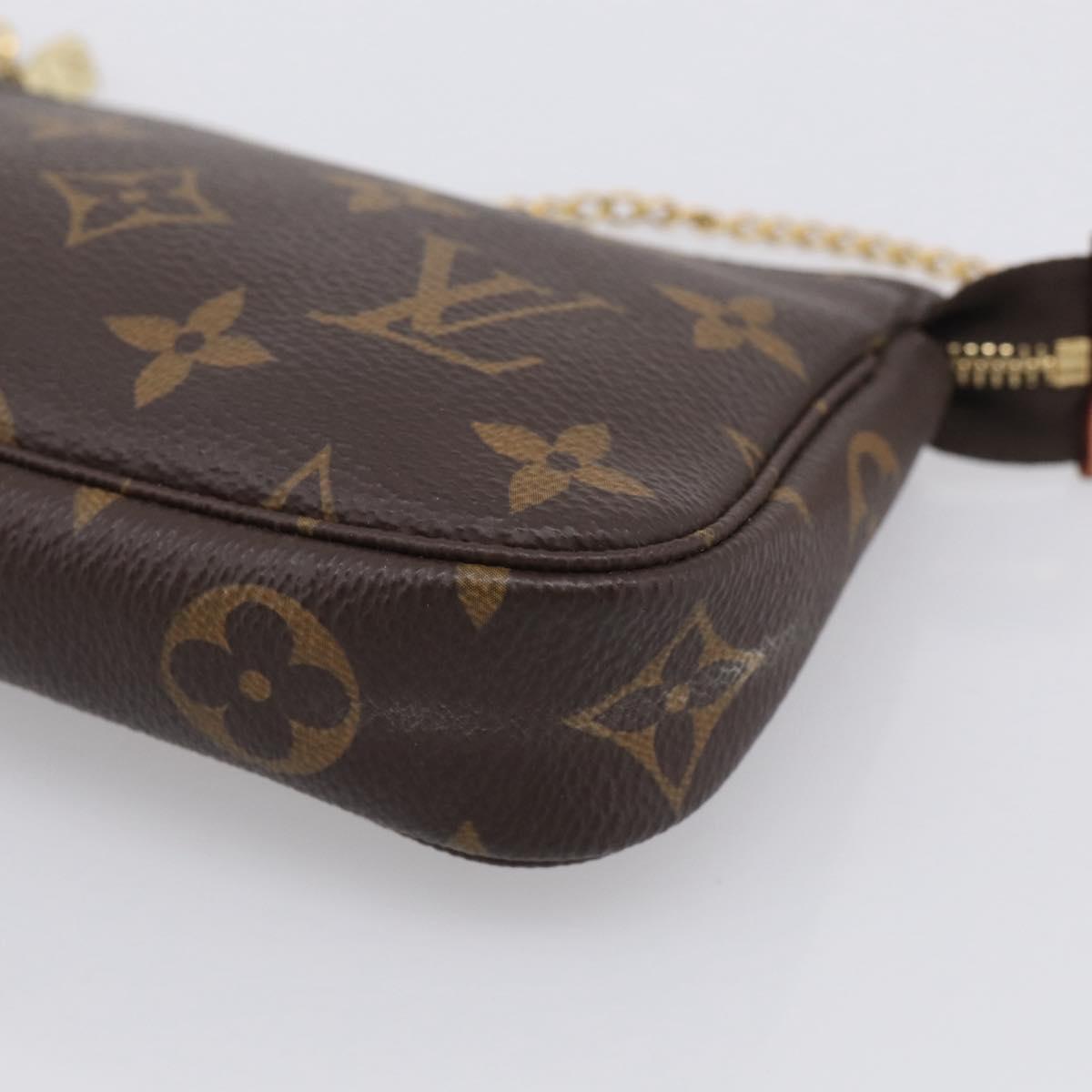 LOUIS VUITTON Monogram Mini Pochette Accessoires Pouch M58009 LV Auth BA16831A