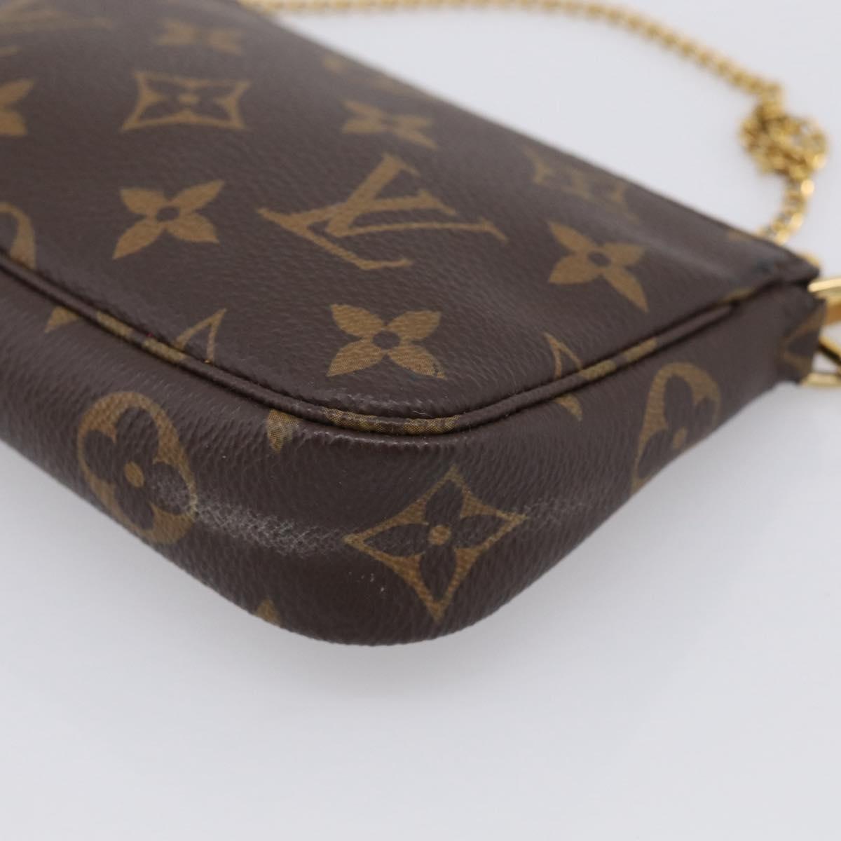 LOUIS VUITTON Monogram Mini Pochette Accessoires Pouch M58009 LV Auth BA16831A