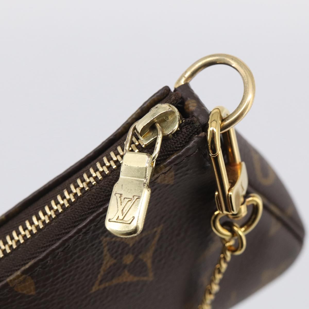 LOUIS VUITTON Monogram Mini Pochette Accessoires Pouch M58009 LV Auth BA16831A
