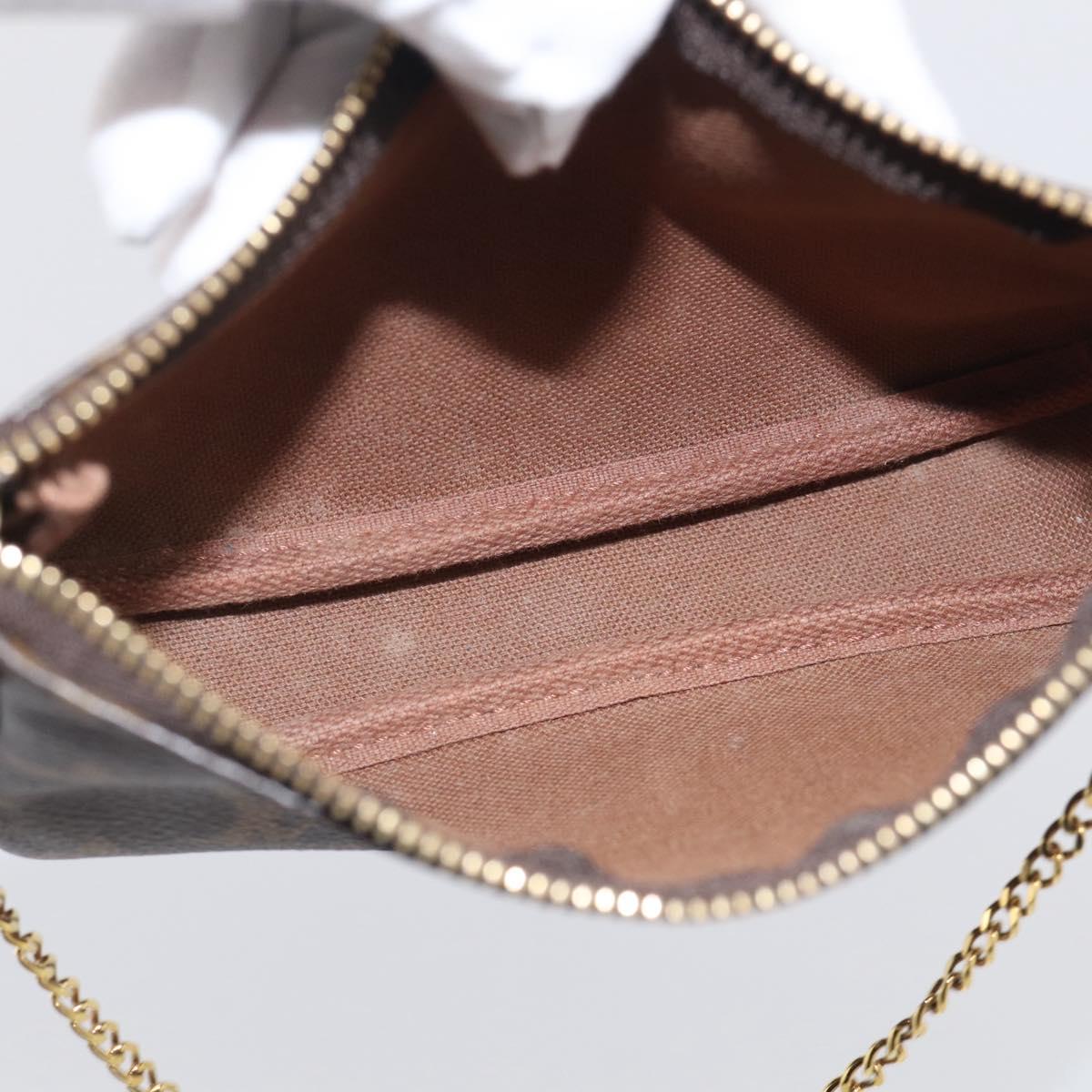 LOUIS VUITTON Monogram Mini Pochette Accessoires Pouch M58009 LV Auth BA16831A