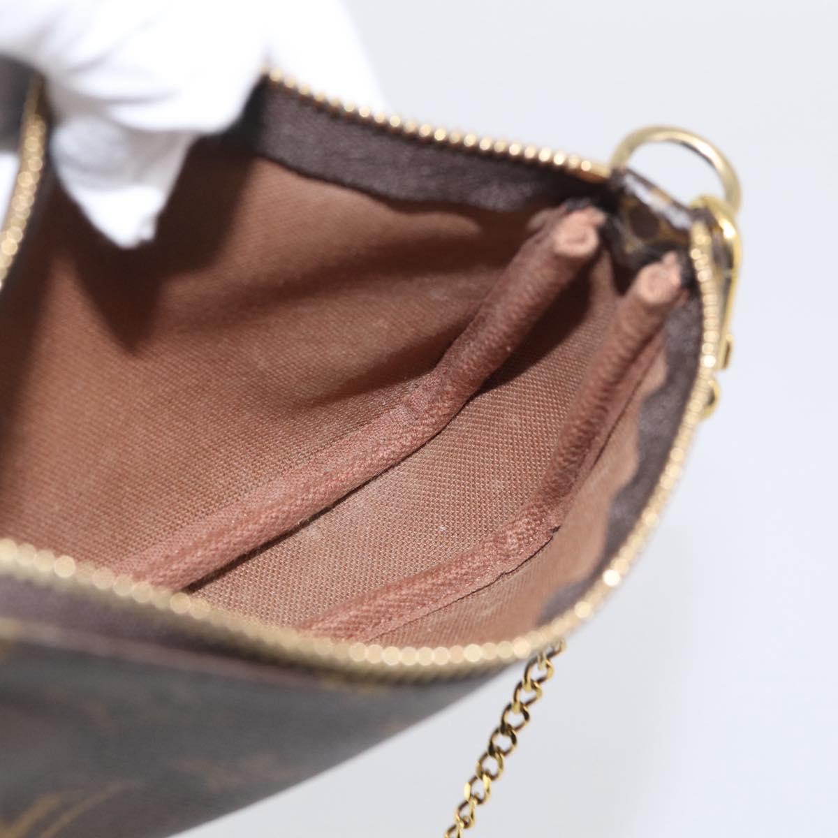 LOUIS VUITTON Monogram Mini Pochette Accessoires Pouch M58009 LV Auth BA16831A