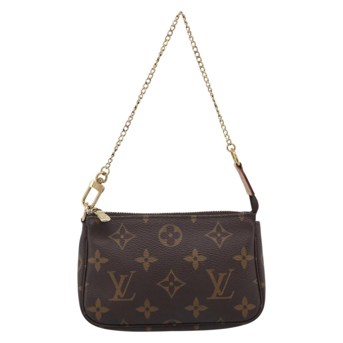 LOUIS VUITTON Monogram Mini Pochette Accessoires Pouch M58009 LV Auth BA16831A