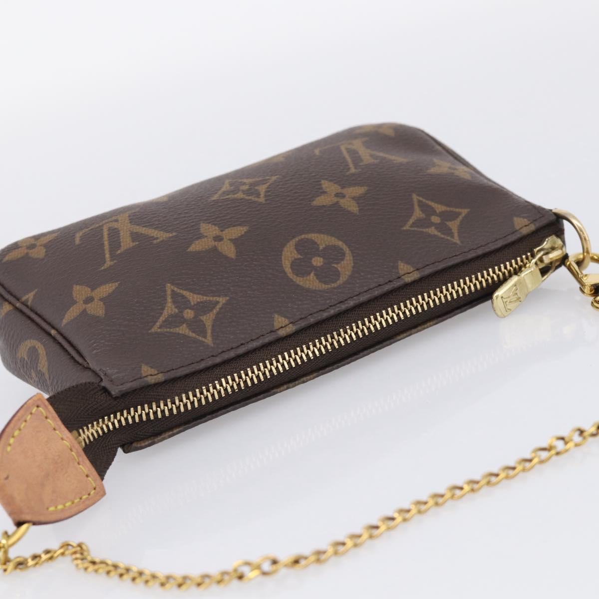 LOUIS VUITTON Monogram Mini Pochette Accessoires Pouch M58009 LV Auth BA16831A