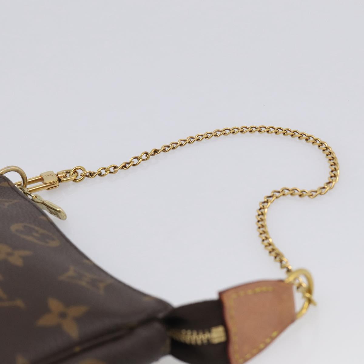 LOUIS VUITTON Monogram Mini Pochette Accessoires Pouch M58009 LV Auth BA16831A