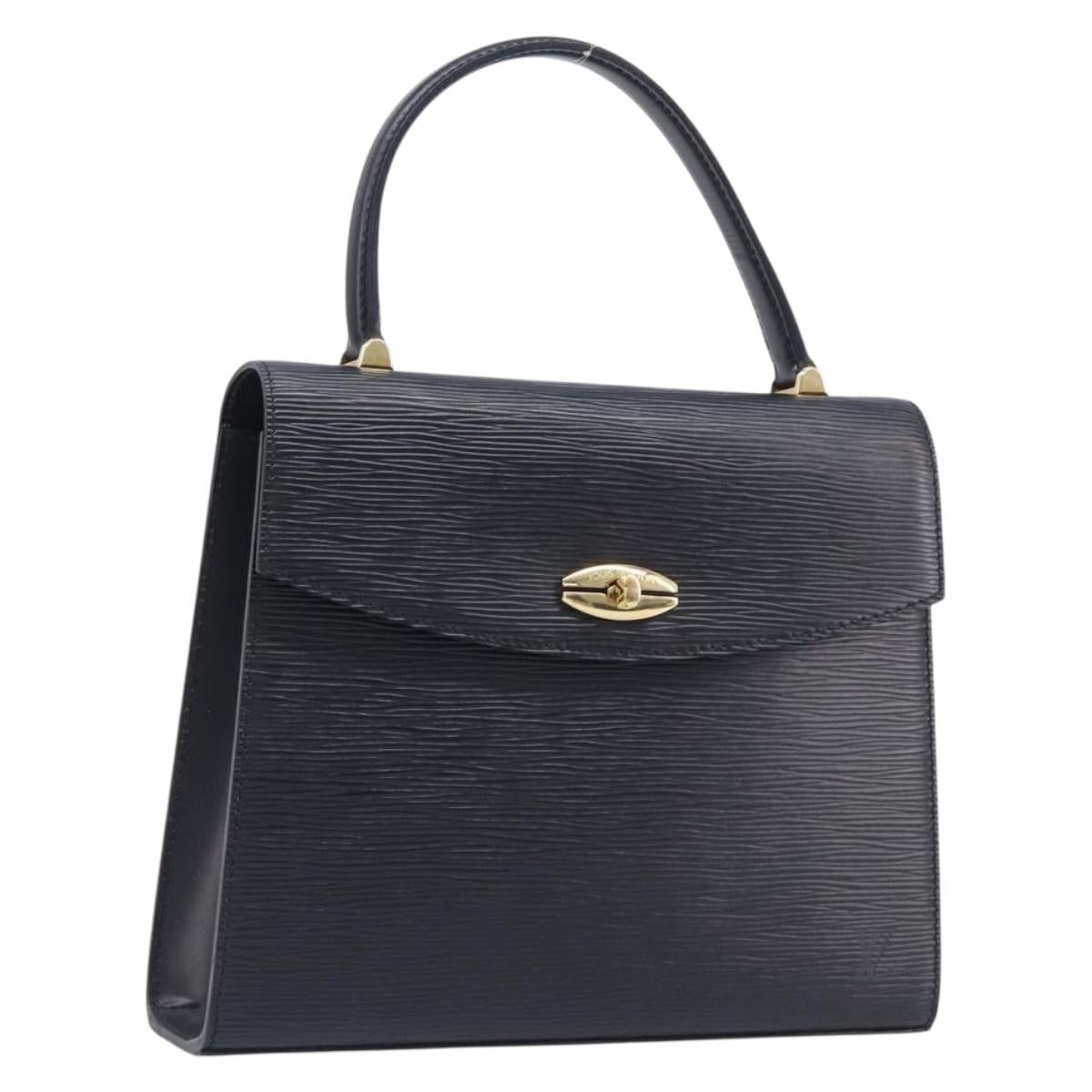 LOUIS VUITTON Epi Malesherbes Hand Bag Black M52372 LV Auth BA16832A