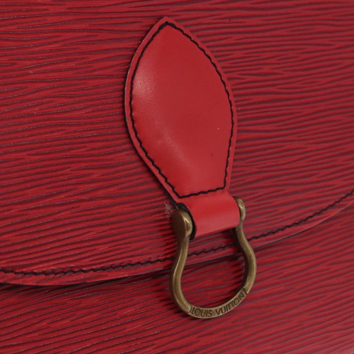 LOUIS VUITTON Epi Saint Cloud GM Shoulder Bag Red M52197 LV Auth BA16833