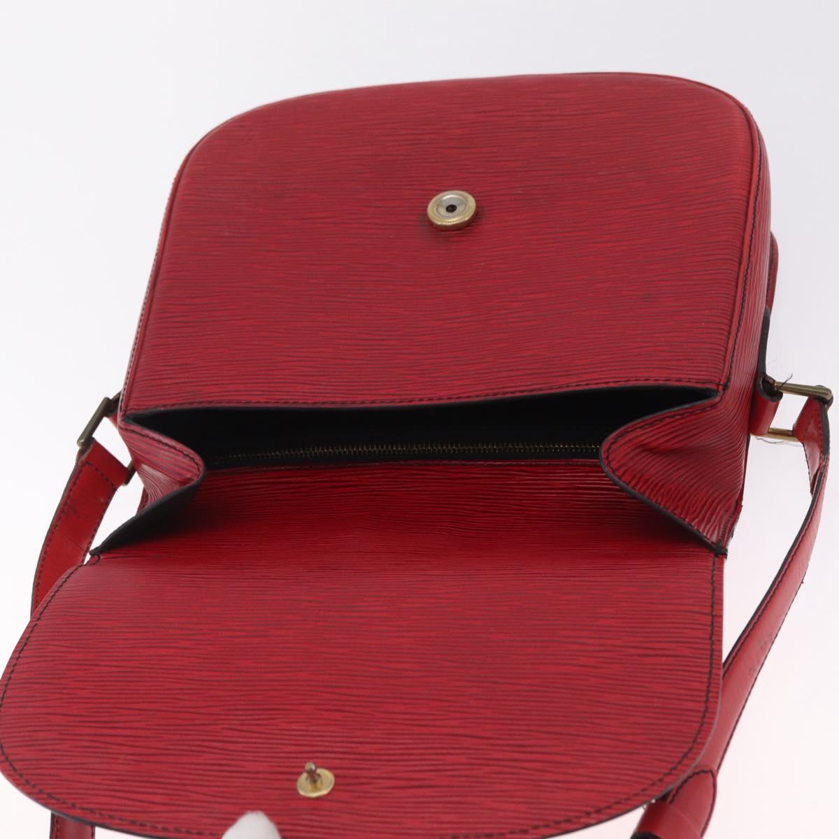 LOUIS VUITTON Epi Saint Cloud GM Shoulder Bag Red M52197 LV Auth BA16833