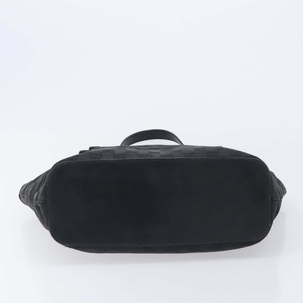 GUCCI GG Canvas Tote Bag Black 106241 Auth BA16850