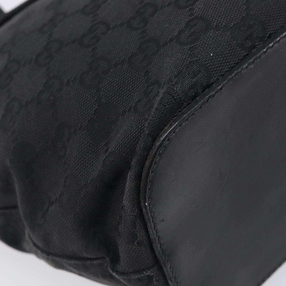 GUCCI GG Canvas Tote Bag Black 106241 Auth BA16850