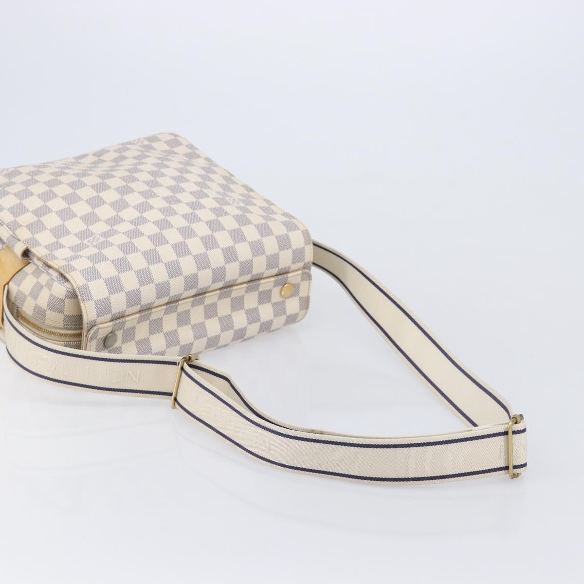 LOUIS VUITTON Damier Azur Naviglio Shoulder Bag N51189 LV Auth BA16856A