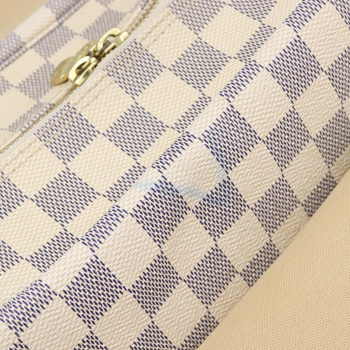 LOUIS VUITTON Damier Azur Naviglio Shoulder Bag N51189 LV Auth BA16856A