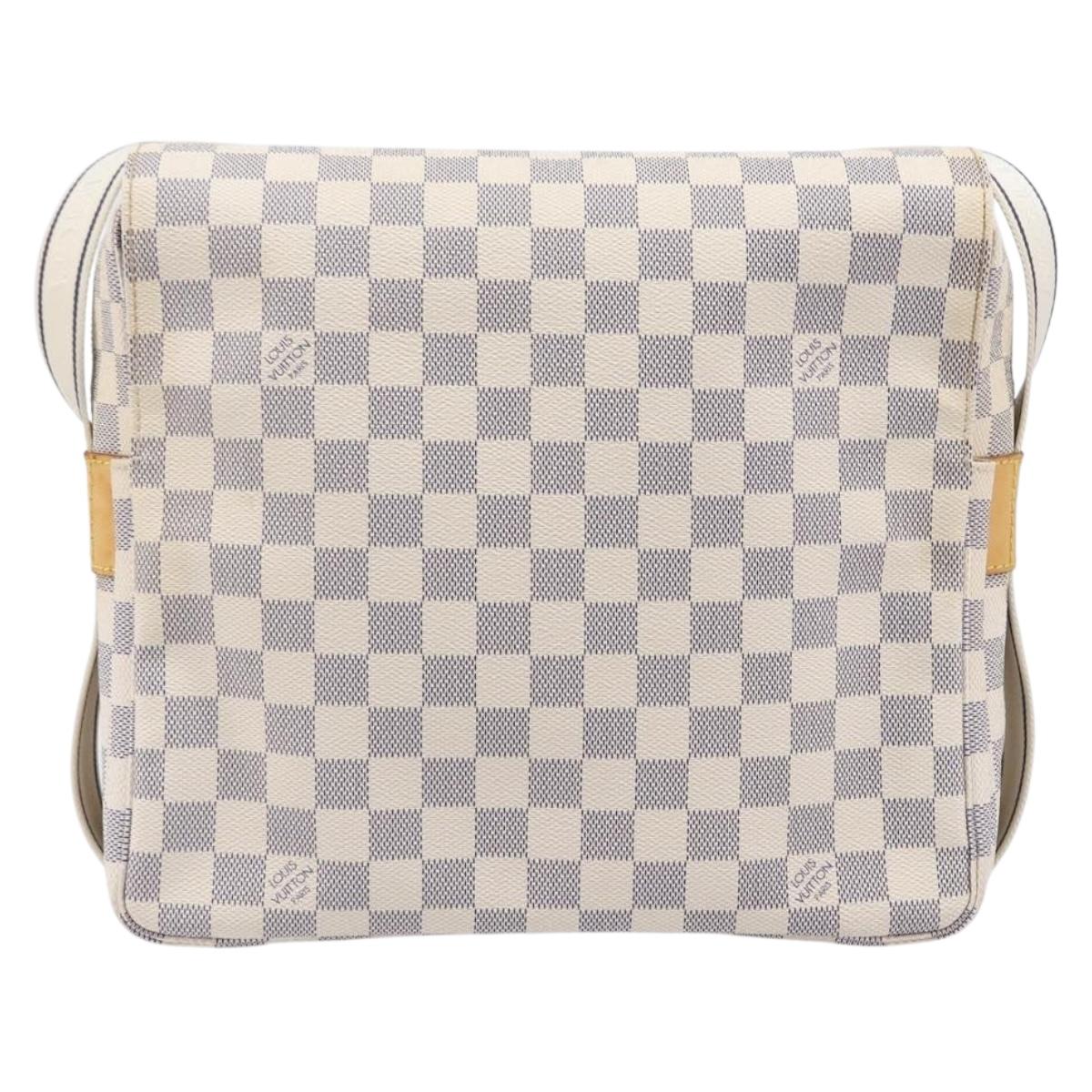 LOUIS VUITTON Damier Azur Naviglio Shoulder Bag N51189 LV Auth BA16856A
