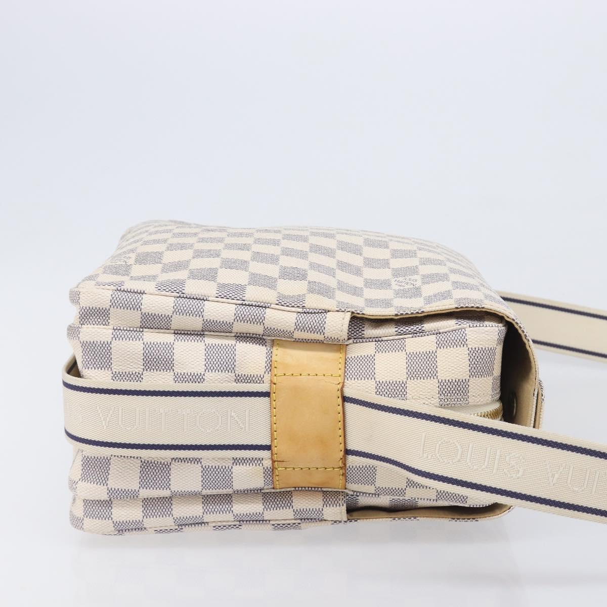LOUIS VUITTON Damier Azur Naviglio Shoulder Bag N51189 LV Auth BA16856A