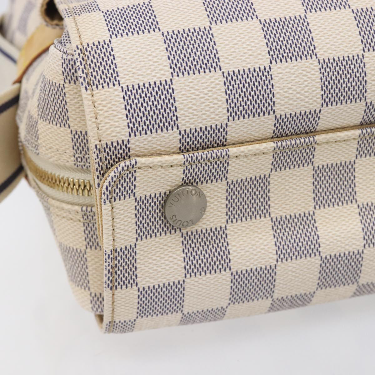 LOUIS VUITTON Damier Azur Naviglio Shoulder Bag N51189 LV Auth BA16856A