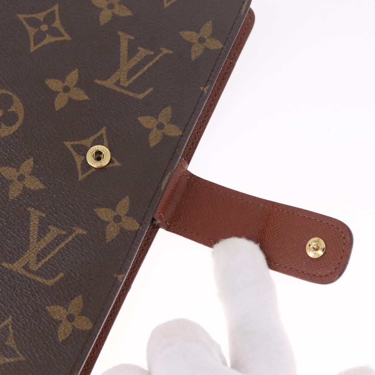 LOUIS VUITTON Monogram Agenda MM Day Planner Cover R20105 LV Auth BA16862V