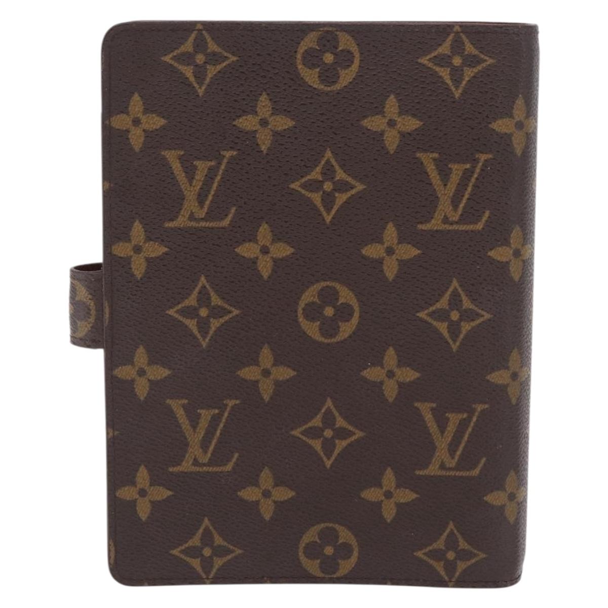 LOUIS VUITTON Monogram Agenda MM Day Planner Cover R20105 LV Auth BA16862V