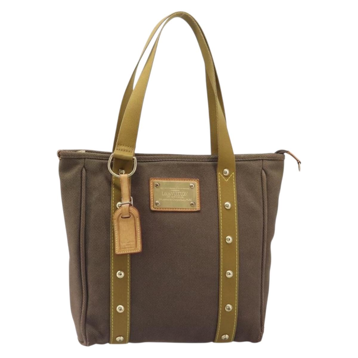 LOUIS VUITTON Antigua Cabas MM Tote Bag Brown M40086 LV Auth BA16866