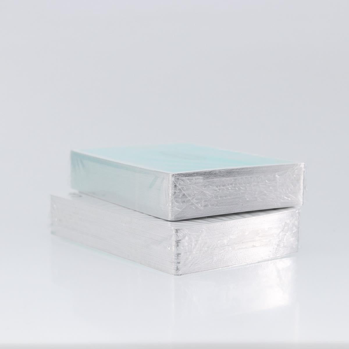 Tiffany & Co. Playing Cards Paper Light Blue White Auth BA16867V
