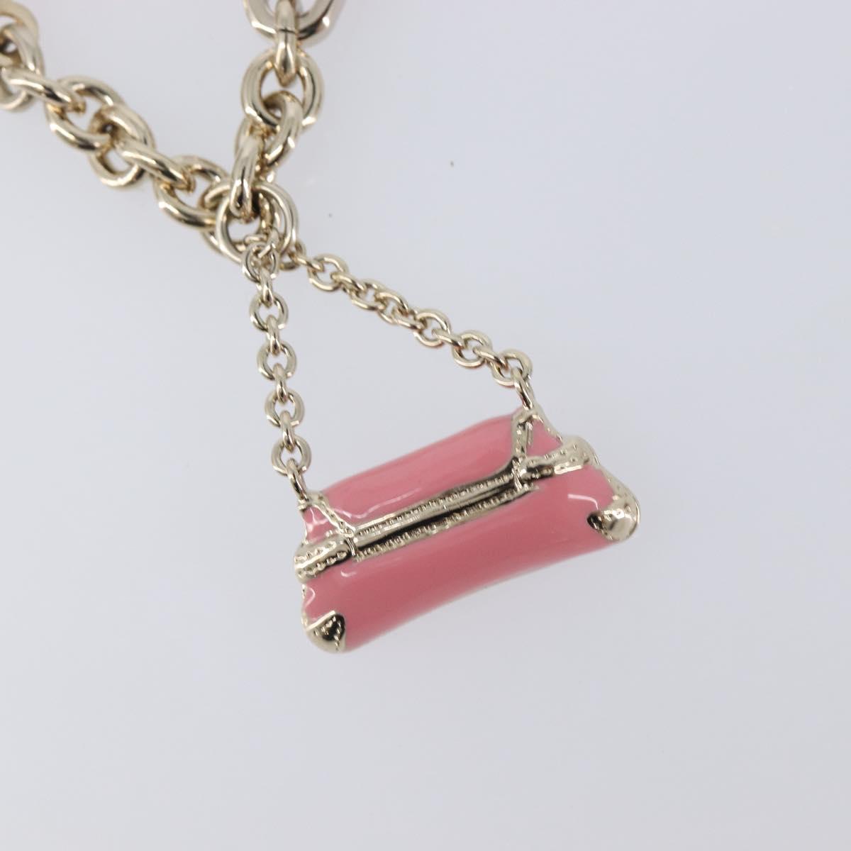 GUCCI Charm Metal Pink Gold Tone Auth BA16868V