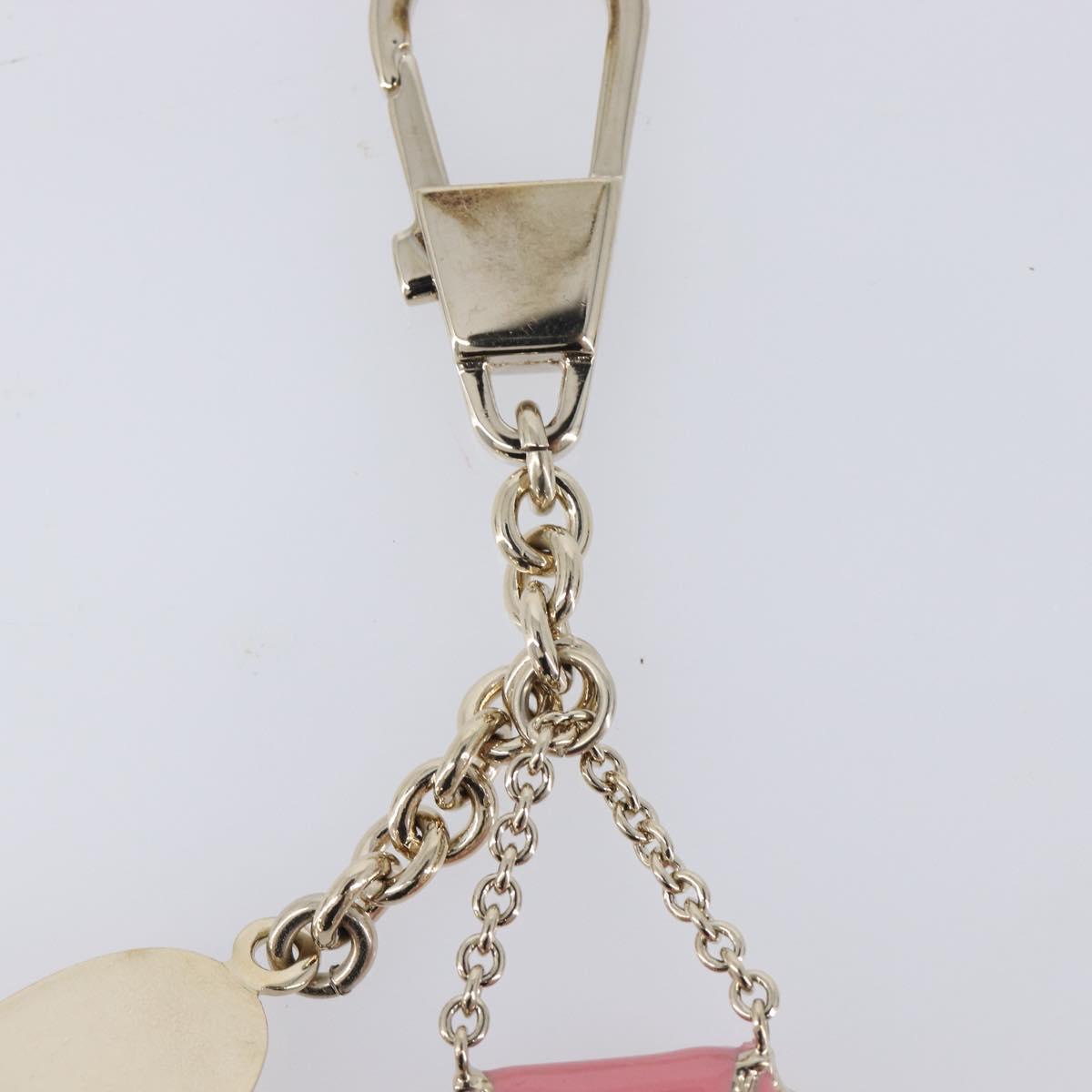 GUCCI Charm Metal Pink Gold Tone Auth BA16868V