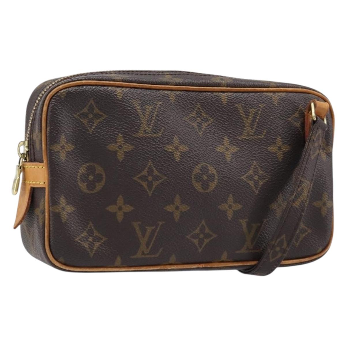 LOUIS VUITTON Monogram Pochette Marly Bandouliere Bag M51828 LV Auth BA16980