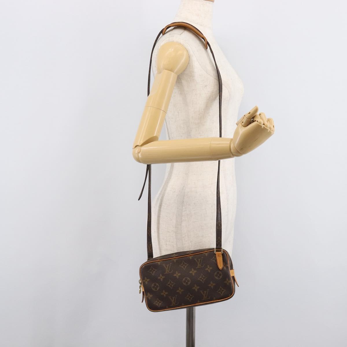 LOUIS VUITTON Monogram Pochette Marly Bandouliere Bag M51828 LV Auth BA16980