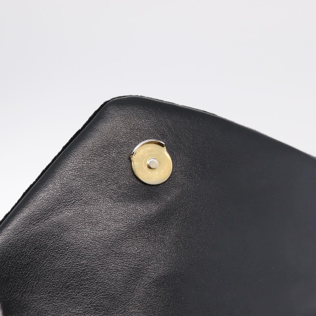 Saint Laurent Lulu Shoulder Bag Velvet Black Gold 467072 Auth BA16988V
